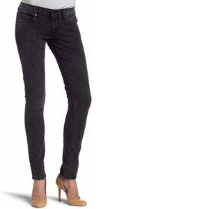 Womens Levis 524 Jeans Black Wash size 1 Superlow Stretch Skinny Pants Jr. Girls